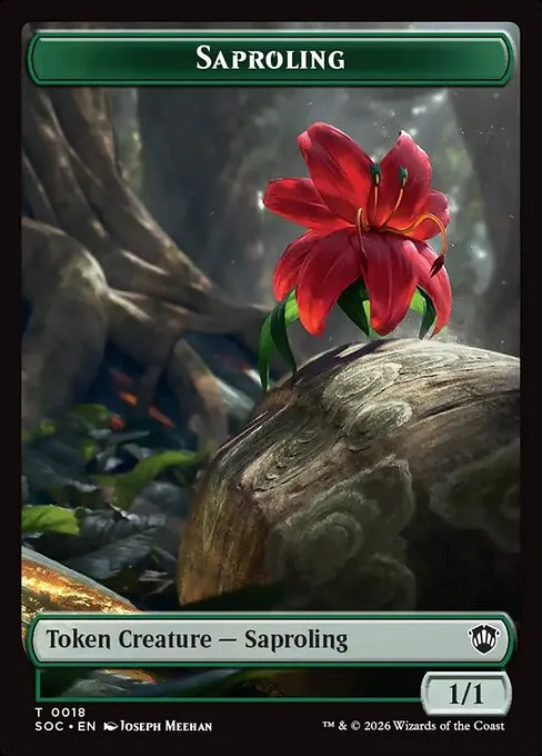 Saproling · Secrets of Strixhaven Commander Tokens 18/30