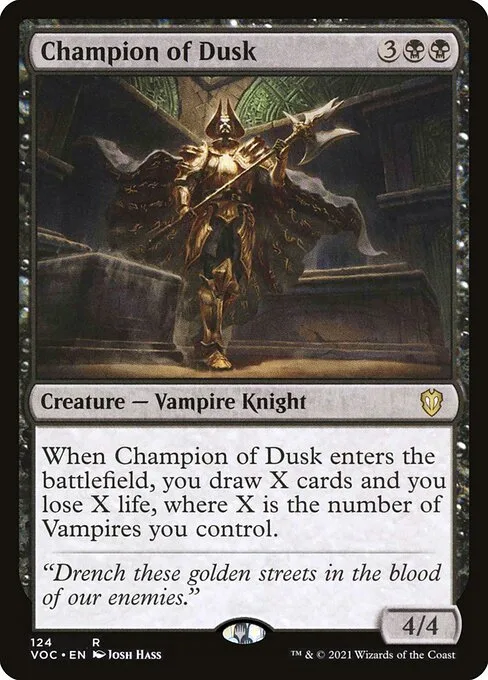Champion of Dusk · Crimson Vow Commander 124/188