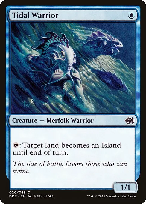 Tidal Warrior · Duel Decks: Merfolk vs. Goblins 20/63
