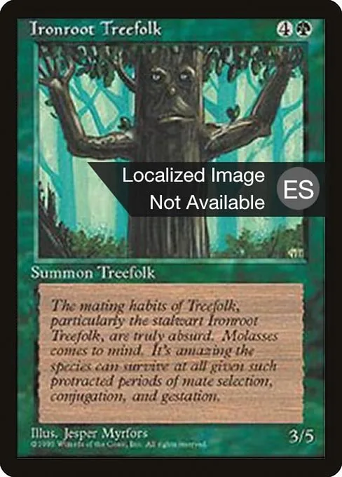 Ironroot Treefolk · Fourth Edition Foreign Black Border 253/378