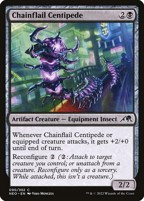 Chainflail Centipede · Kamigawa: Neon Dynasty 90/531