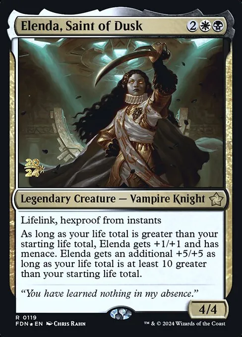 Elenda, Saint of Dusk · Foundations Promos 119s/106