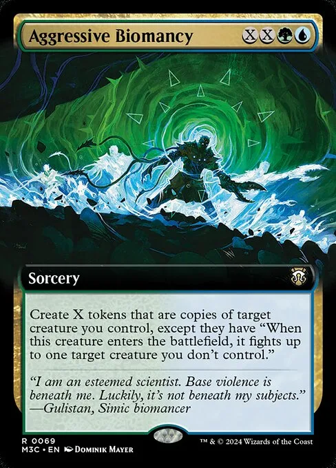 Aggressive Biomancy · Modern Horizons 3 Commander 69/398