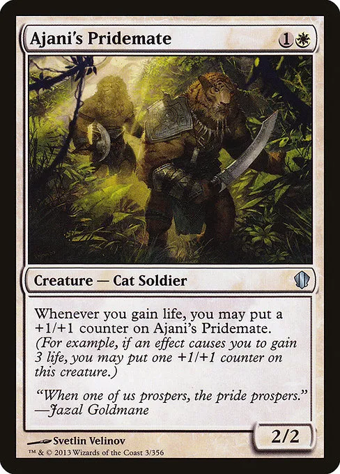 Ajani's Pridemate · Commander 2013 3/356