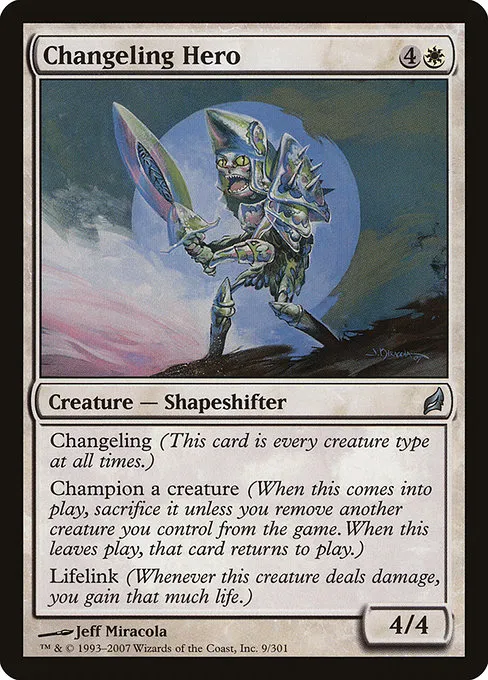 Changeling Hero · Lorwyn 9/301