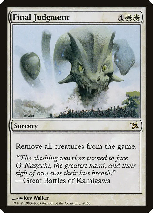 Final Judgment · Betrayers of Kamigawa 4/165