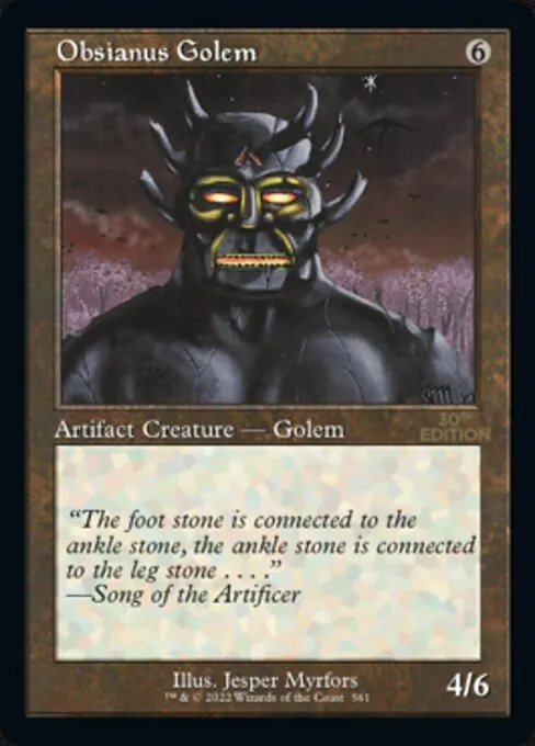Obsianus Golem · 30th Anniversary Edition 561/594