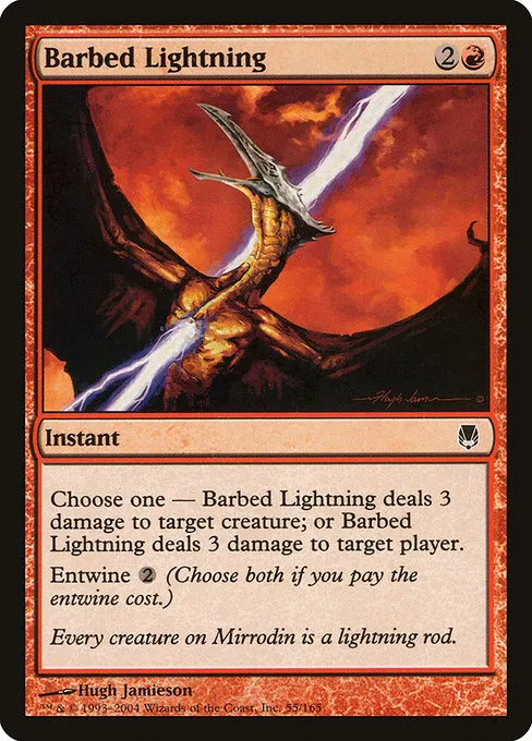 Barbed Lightning · Darksteel 55/165