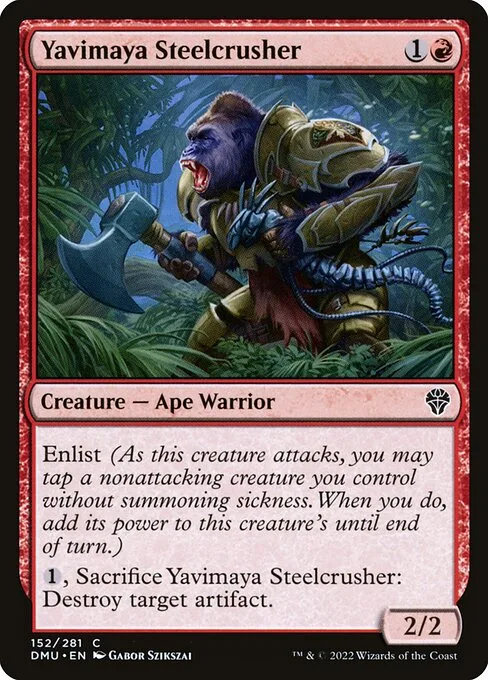 Yavimaya Steelcrusher · Dominaria United 152/453