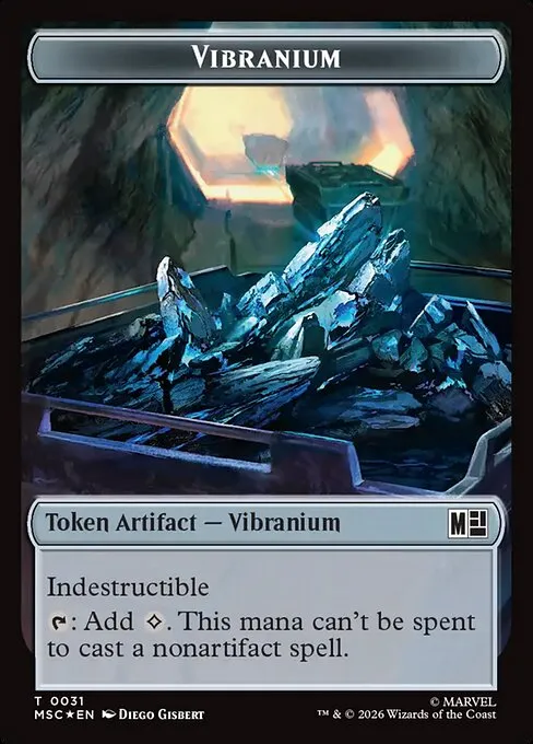 Vibranium · Marvel Super Heroes Commander Tokens 31/32