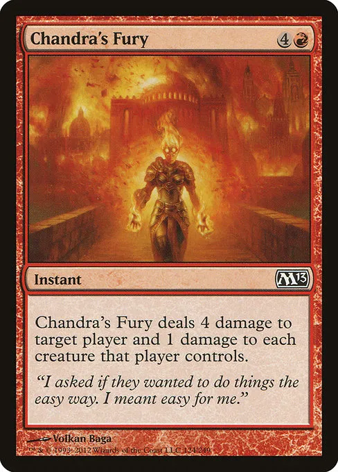 Chandra's Fury · Magic 2013 124/249