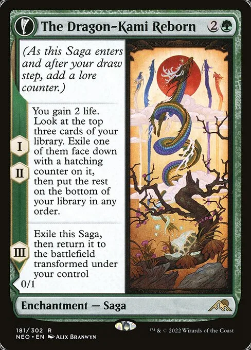 The Dragon-Kami Reborn // Dragon-Kami's Egg · Kamigawa: Neon Dynasty 181/531