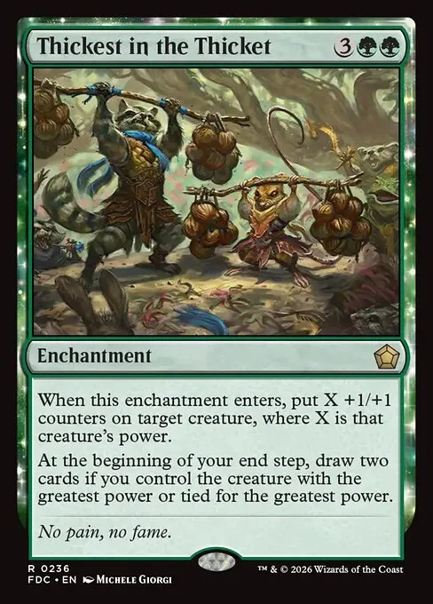 Thickest in the Thicket · Foundations Commander 236/3