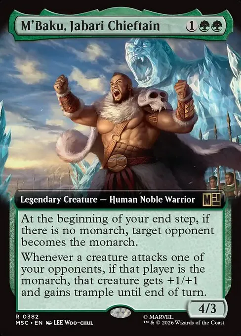 M'Baku, Jabari Chieftain · Marvel Super Heroes Commander 382/9