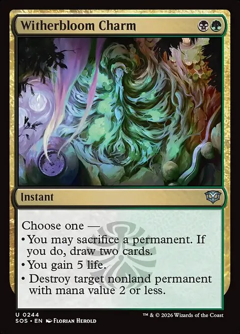 Witherbloom Charm · Secrets of Strixhaven 244/368