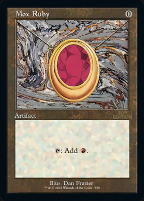 Mox Ruby · 30th Anniversary Edition 558/594