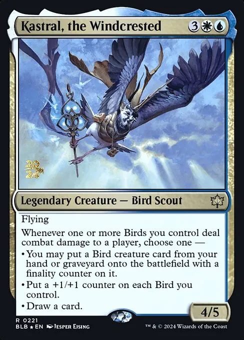 Kastral, the Windcrested · Bloomburrow Promos 221s/160
