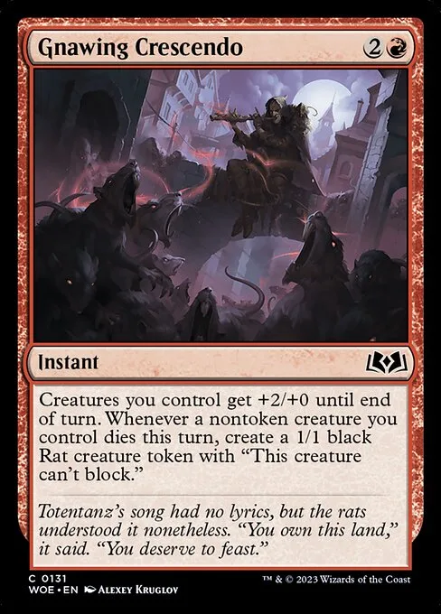 Gnawing Crescendo · Wilds of Eldraine 131/381