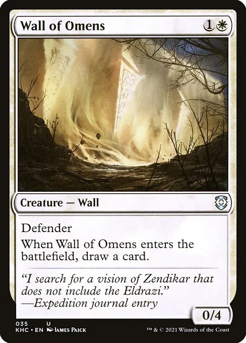 Wall of Omens · Kaldheim Commander 35/119