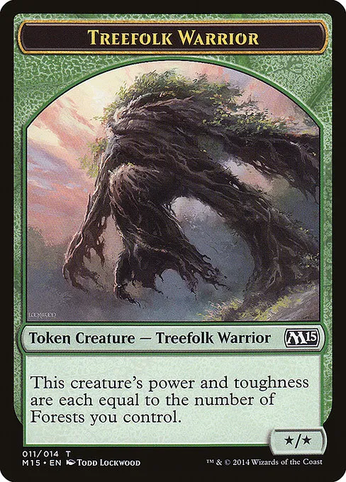 Treefolk Warrior · Magic 2015 Tokens 11/14