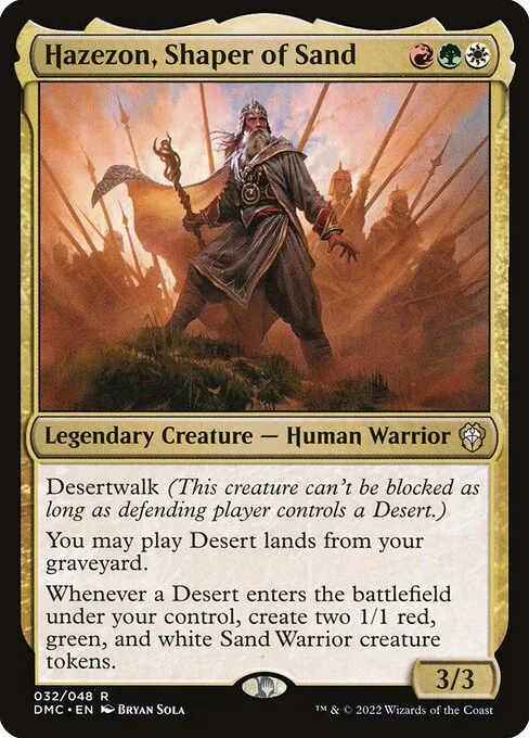 Hazezon, Shaper of Sand · Dominaria United Commander 32/240
