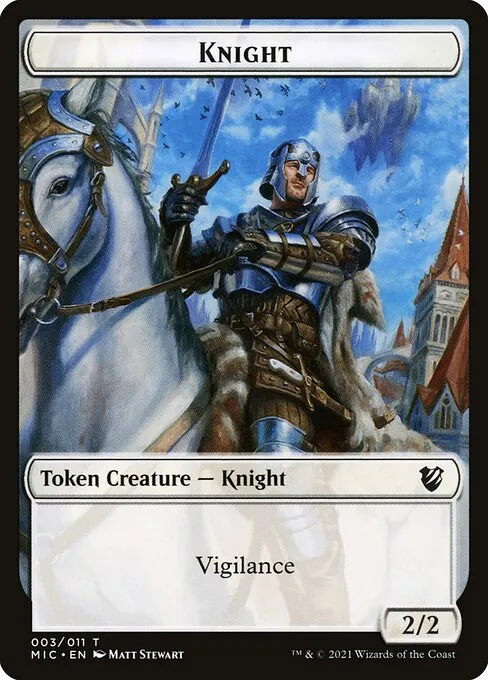 Knight · Midnight Hunt Commander Tokens 3/11