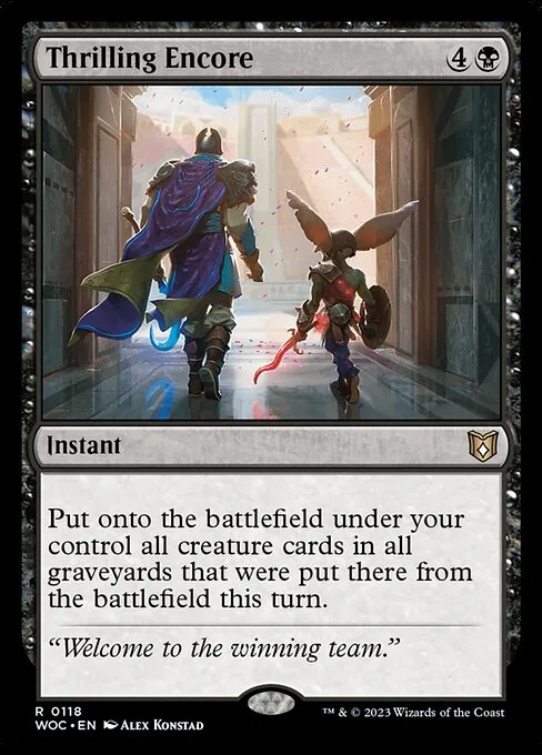 Thrilling Encore · Wilds of Eldraine Commander 118/173