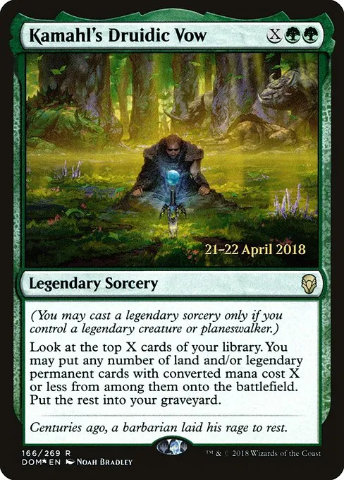 Kamahl's Druidic Vow · Dominaria Promos 166s/118