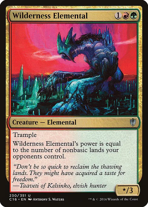 Wilderness Elemental · Commander 2016 230/351