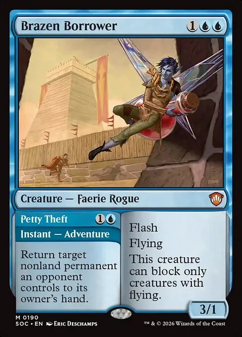 Brazen Borrower // Petty Theft · Secrets of Strixhaven Commander 190/426