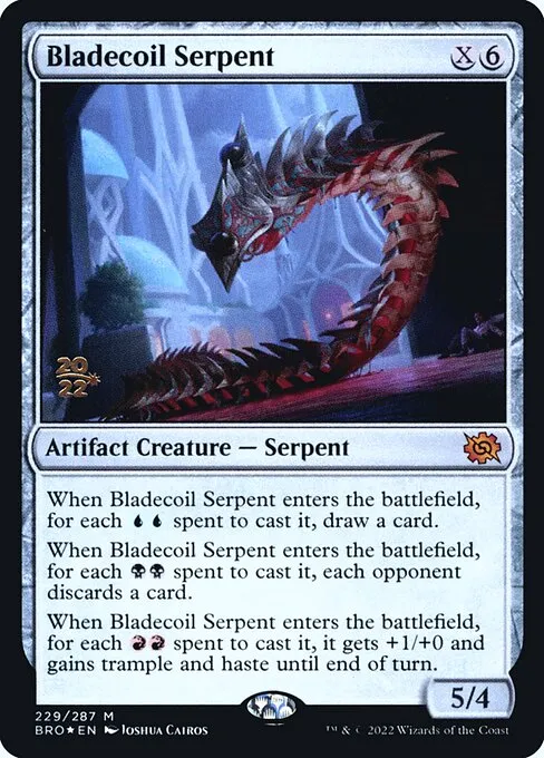 Bladecoil Serpent · The Brothers' War Promos 229s/171