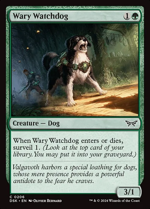 Wary Watchdog · Duskmourn: House of Horror 206/419