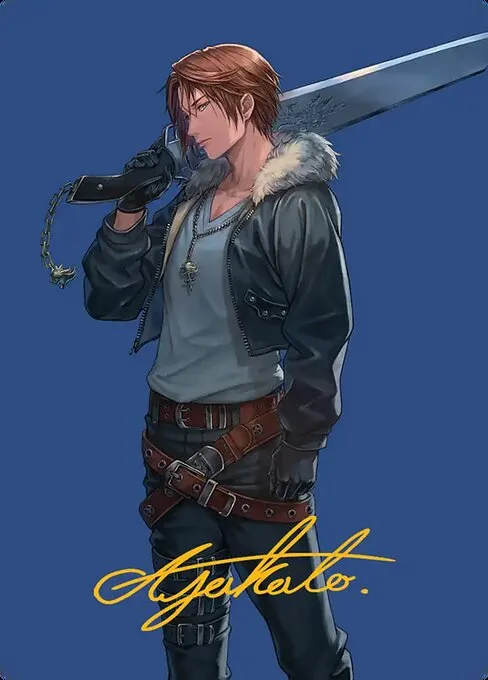 Squall, SeeD Mercenary // Squall, SeeD Mercenary · Final Fantasy Art Series 47/53