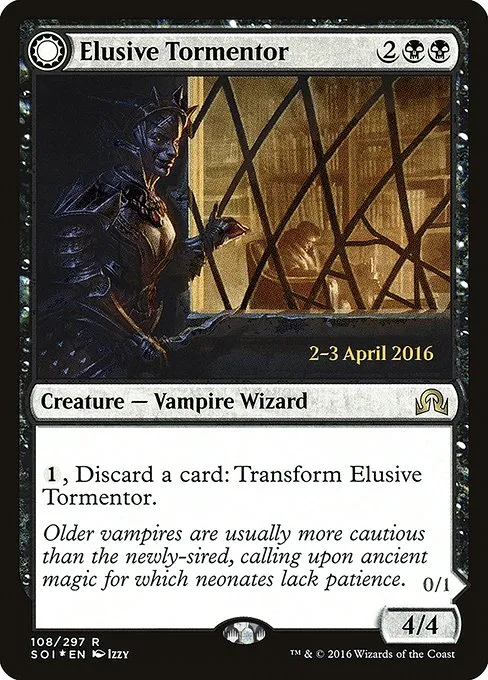 Elusive Tormentor // Insidious Mist · Shadows over Innistrad Promos 108s/90