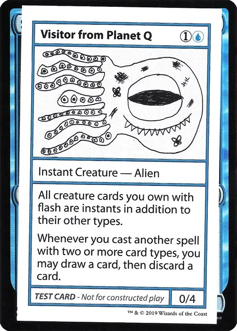 Visitor from Planet Q · Mystery Booster Playtest Cards 2021 33/121