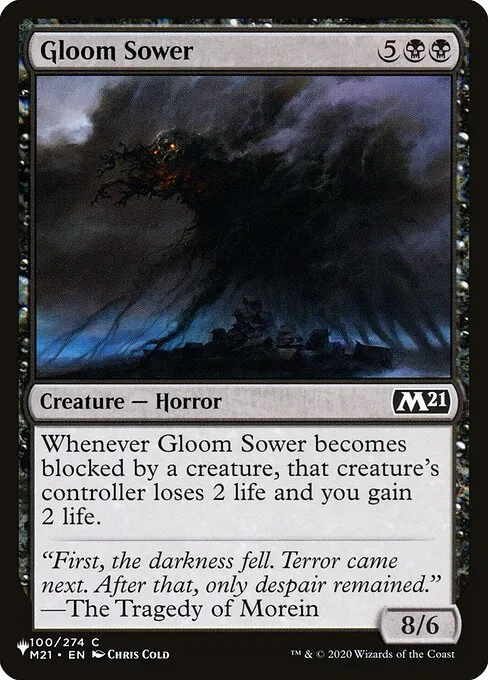 Gloom Sower · The List M21-100/5050