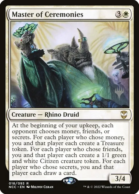 Master of Ceremonies · New Capenna Commander Promos 18p/75