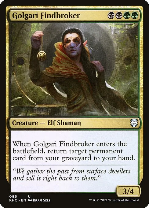Golgari Findbroker · Kaldheim Commander 86/119