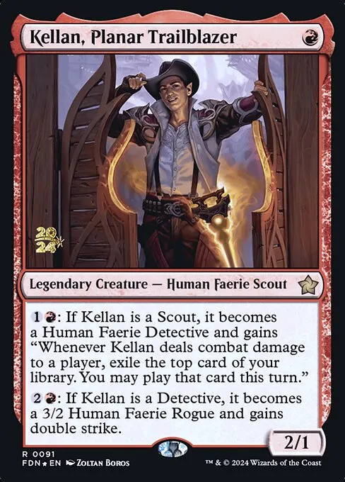 Kellan, Planar Trailblazer · Foundations Promos 91s/106