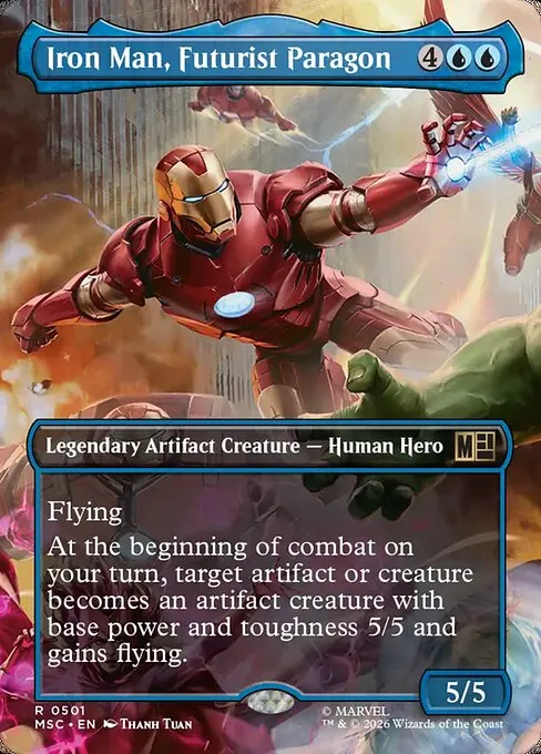 Iron Man, Futurist Paragon · Marvel Super Heroes Commander 501/9