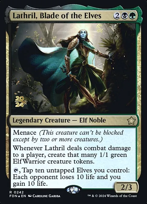 Lathril, Blade of the Elves · Foundations Promos 242s/106