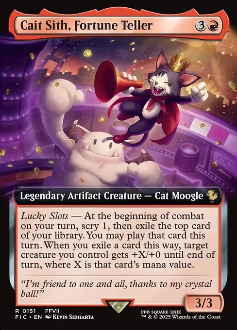 Cait Sith, Fortune Teller · Final Fantasy Commander 151/486