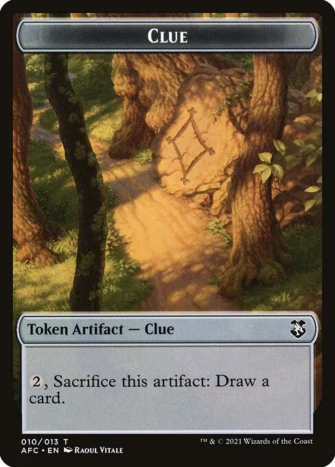 Clue · Forgotten Realms Commander Tokens 10/13