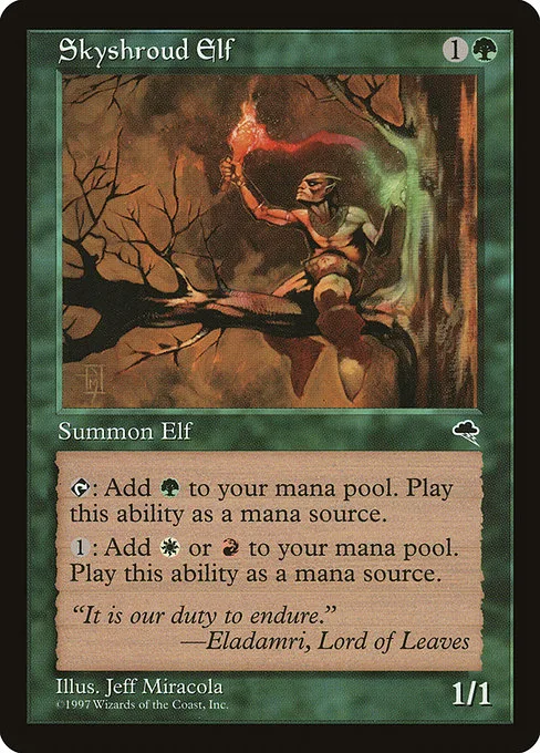 Skyshroud Elf · Tempest 255/350