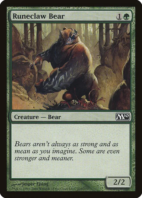 Runeclaw Bear · Magic 2010 203/249
