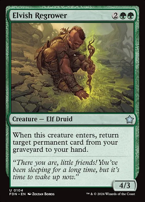 Elvish Regrower · Foundations 104/771
