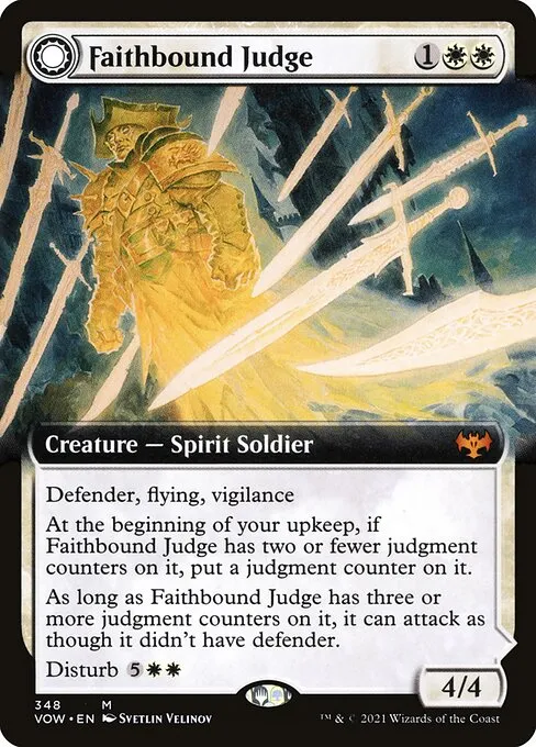 Faithbound Judge // Sinner's Judgment · Innistrad: Crimson Vow 348/423