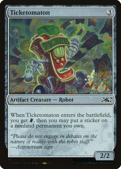 Ticketomaton · Unfinity 481/639