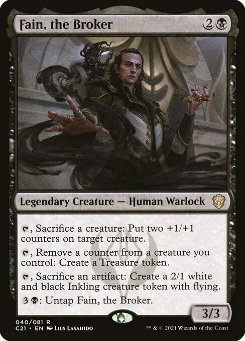 Fain, the Broker · Commander 2021 40/409