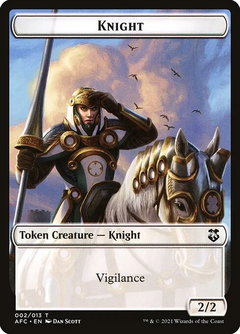 Knight · Forgotten Realms Commander Tokens 2/13
